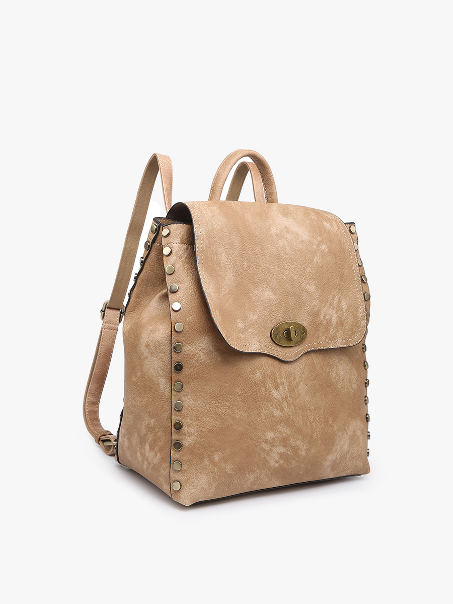 Bex Distressed Backpack | M1841DS : Olive