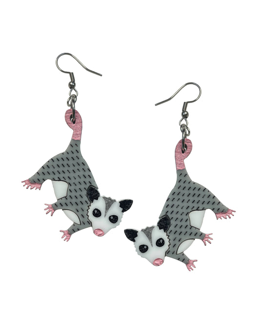 Baby Opossum Earrings
