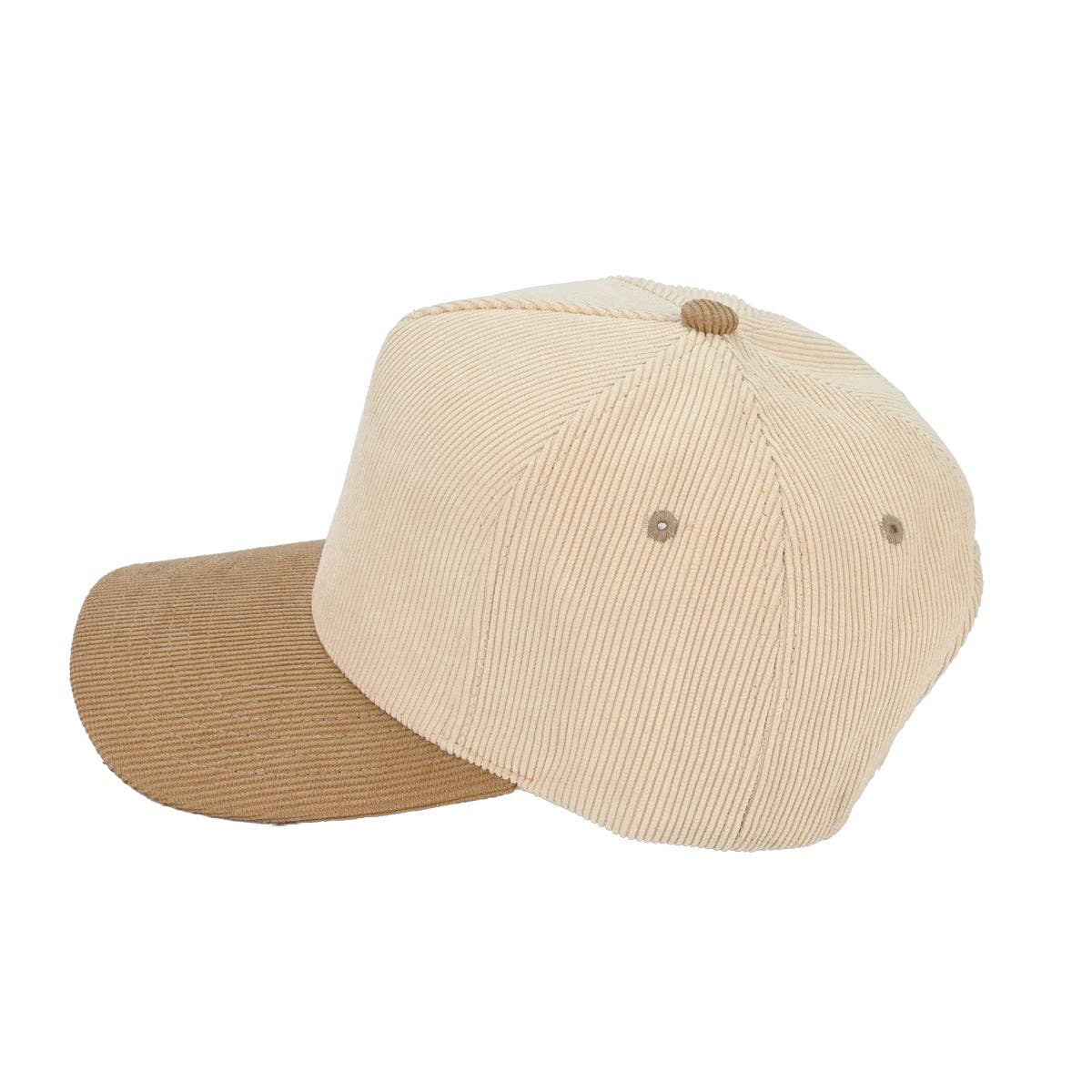 C.C Corduroy Trucker Cap – Wholesale Adjustable Snapback Hat (5 Colors): Sage/Pink