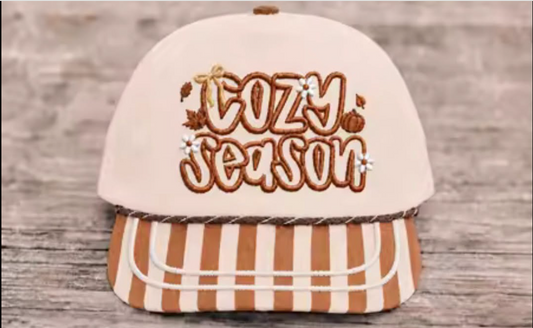 Cozy Season Embroidered Hat
