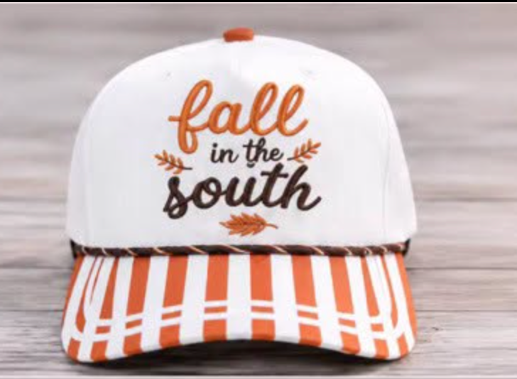 Fall In The South Embroidery Hat
