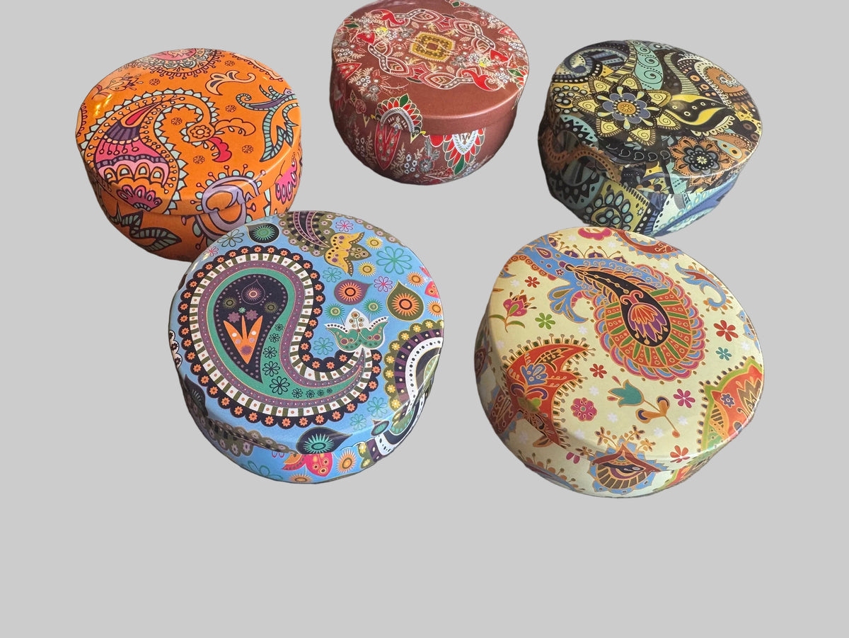 Multi Color Tin with soy candle