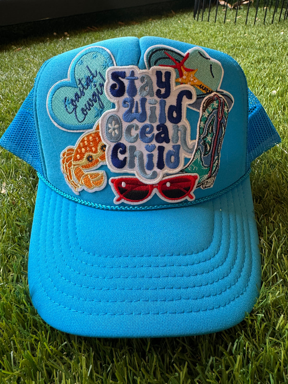 Stay Wild Ocean Child mesh trucker hat