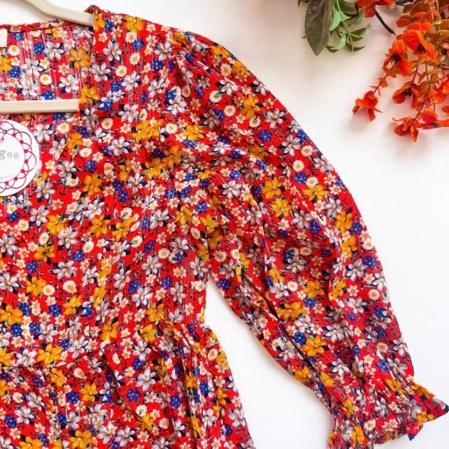 Floral Umgee Dress with Gold