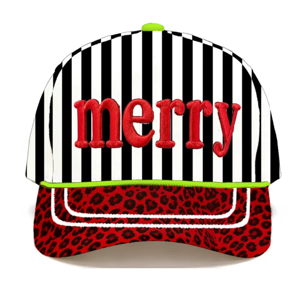 Merry embroidered hat