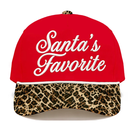 Santa's Favorite embroidered hat