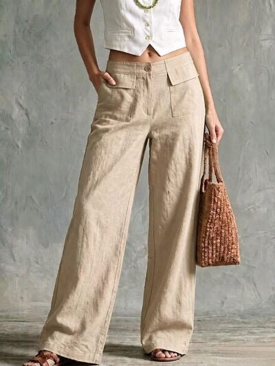 Full Size Wide Leg Pants
