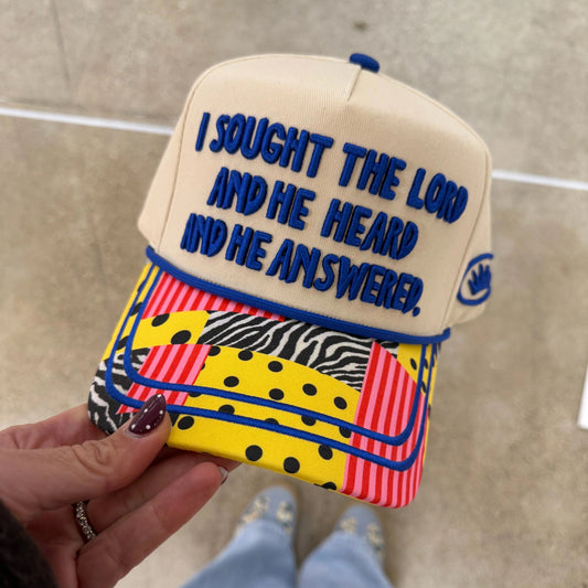 I Sought The Lord and He Heard And He Answered hat