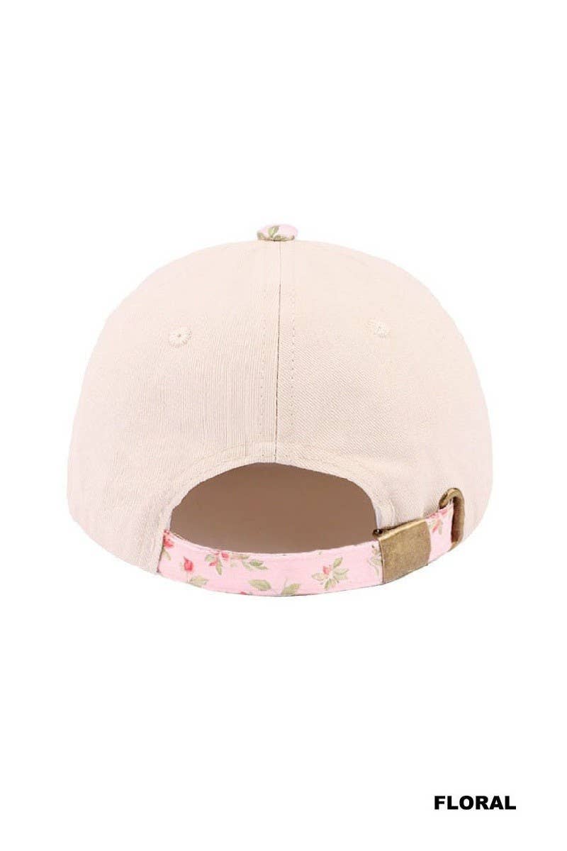Bride Two Tone Cotton Hat: LEOPARD / 1(ONE SIZE)