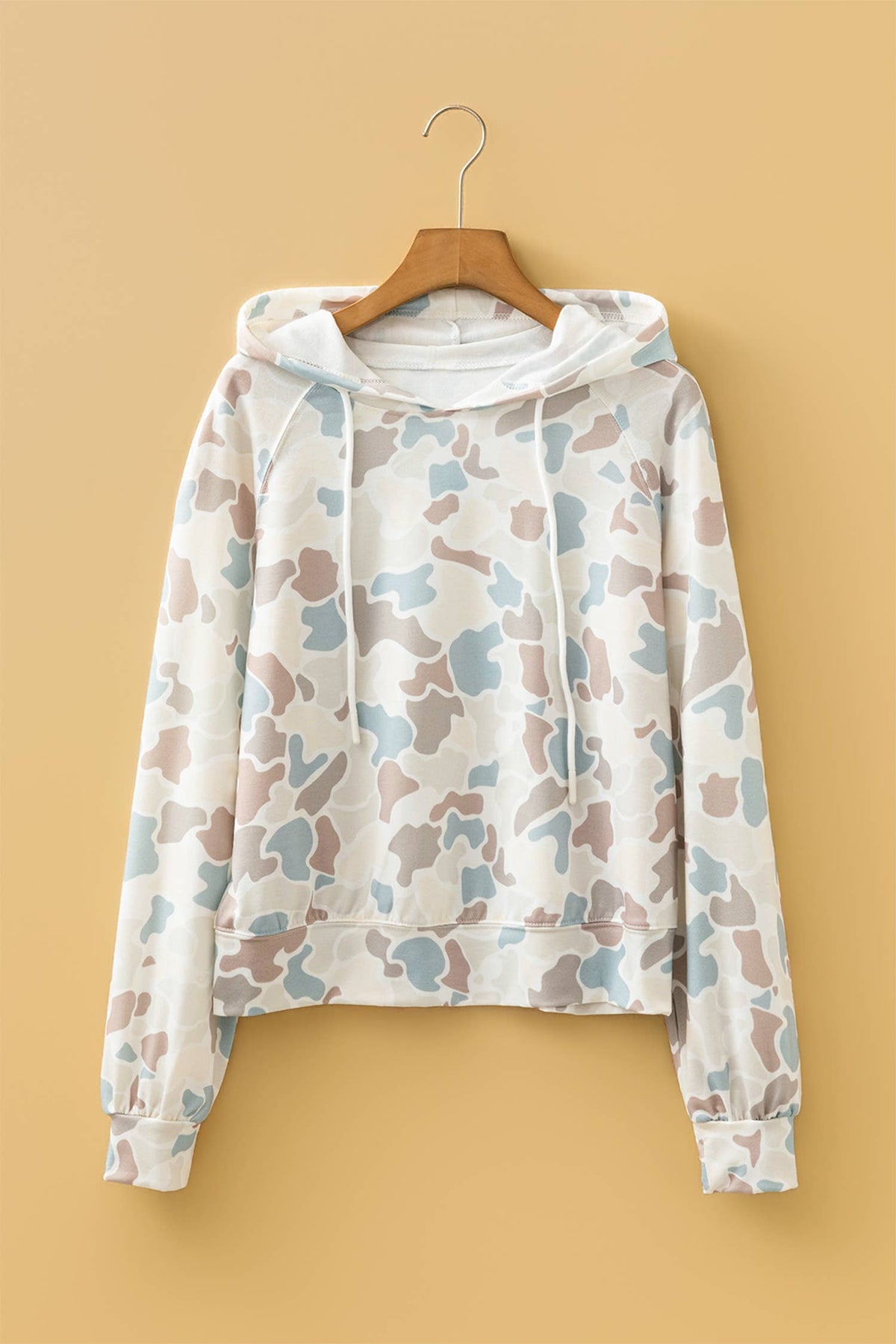 Fall Camouflage Woodland Print Drop Shoulder Tunic Tee: Sweatshirt