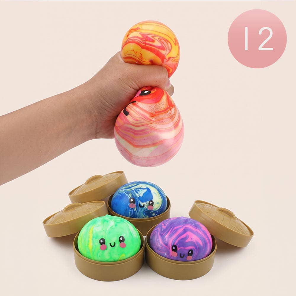 Marble Squishy Mystery Dumpling Stress Relief Squishy Toy