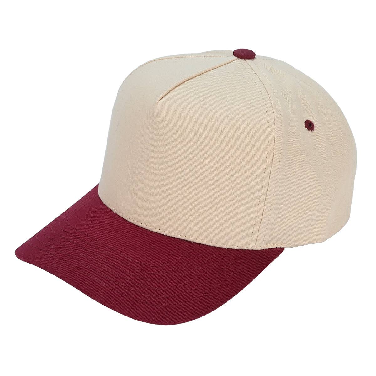 C.C Brand Two Tone Canvas Trucker Cap – Wholesale TCM0002: Brown/Pink