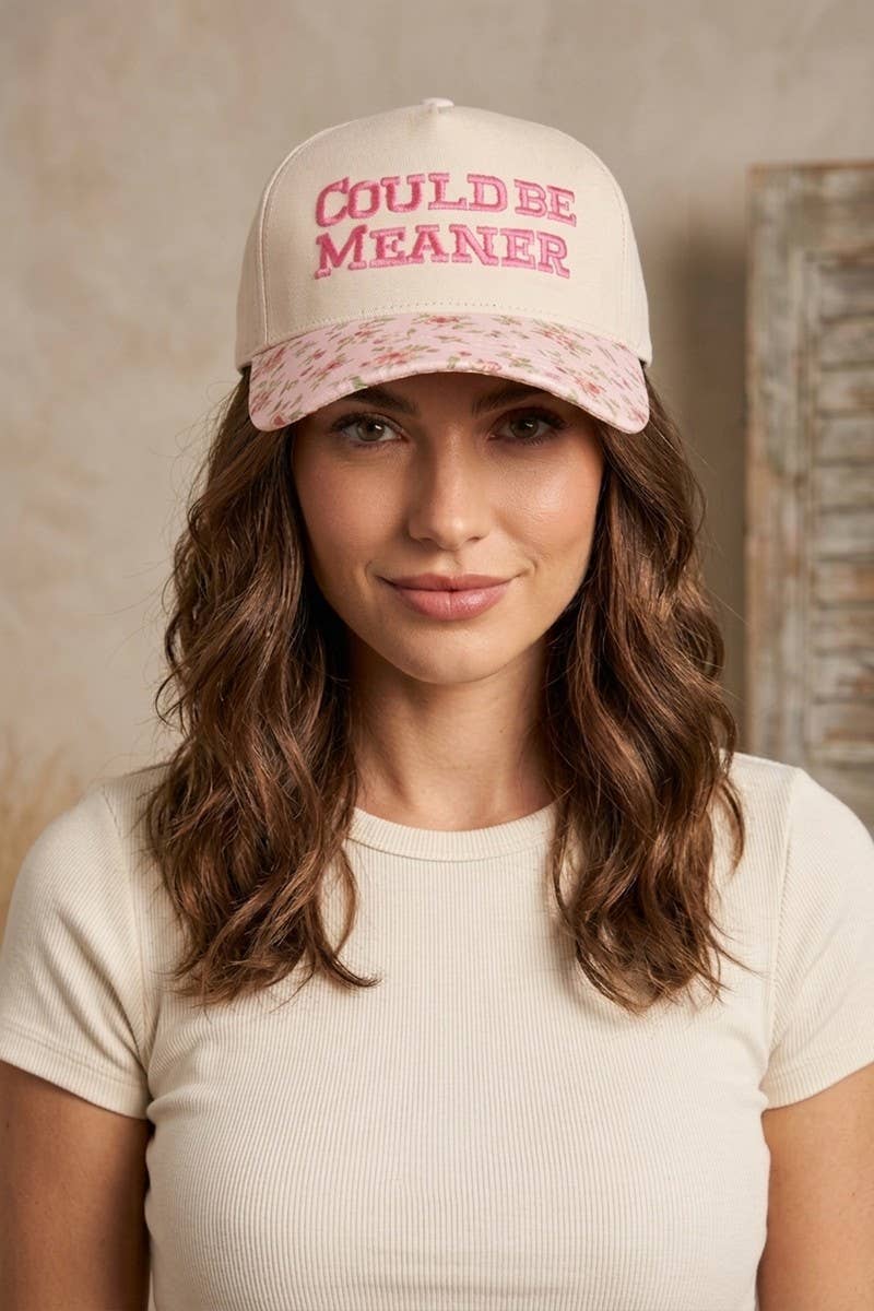 Could Be Meaner Two Tone Cotton Cap: BLACK-192076 / OS