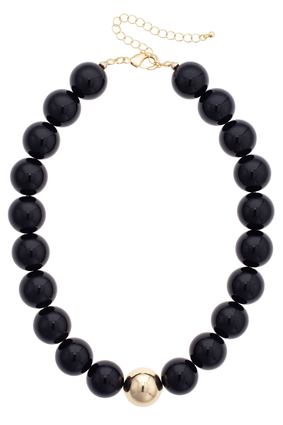 Marjorie Game Day Beaded Necklace: Orange