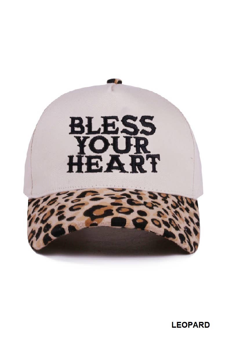 1205 Bless Your Heart Two Tone Canvas Cotton Cap SI-28920 Zenana Consgt.: DK FOREST-190216 / OS