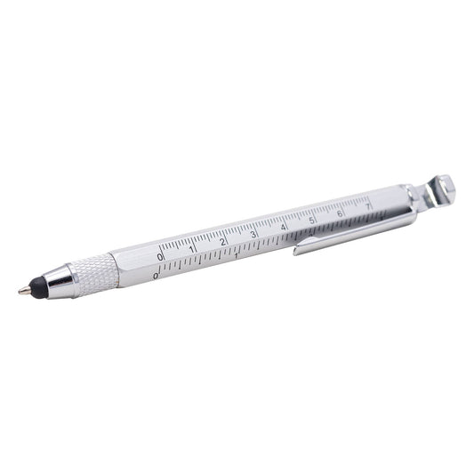 Friken Cool Pen | 6-in-1 Tech Multi-Tool Pen: Silver