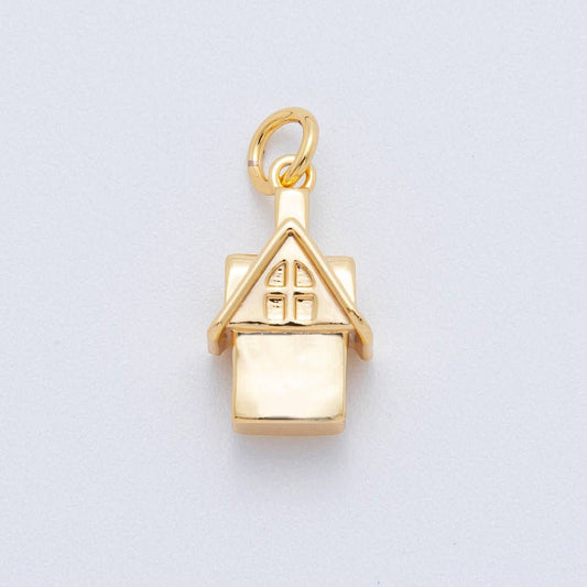 18K Gold Filled 19mm Mini House Charm | AH-924