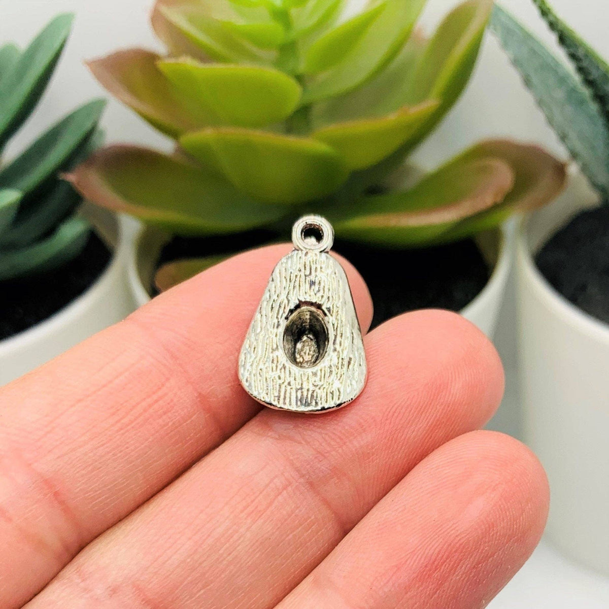 Silver Cowboy Hat Charms, 21x13mm: 4 Pieces