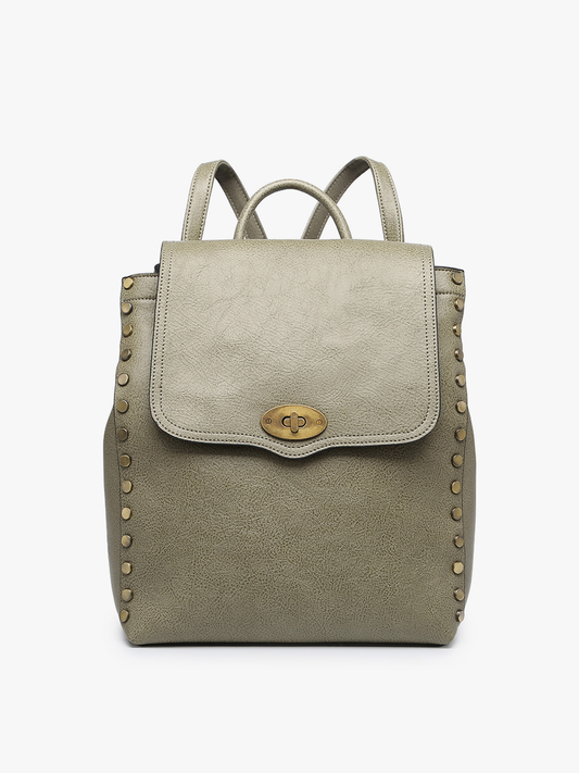 Bex Distressed Backpack | M1841DS : Olive