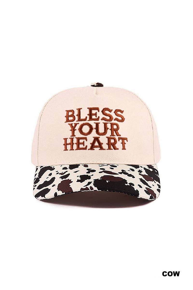 1205 Bless Your Heart Two Tone Canvas Cotton Cap SI-28920 Zenana Consgt.: DK FOREST-190216 / OS