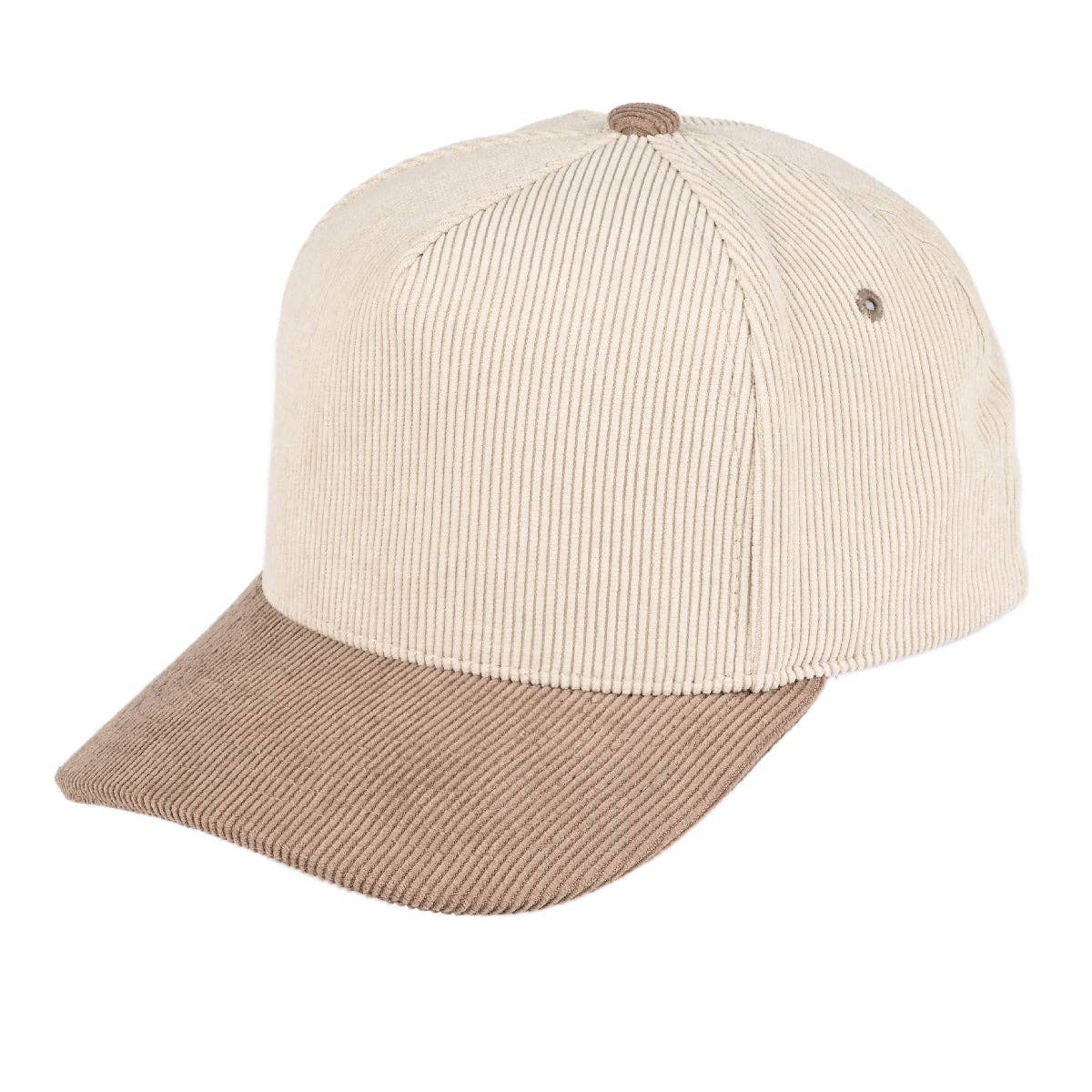 C.C Corduroy Trucker Cap – Wholesale Adjustable Snapback Hat (5 Colors): Sage/Pink