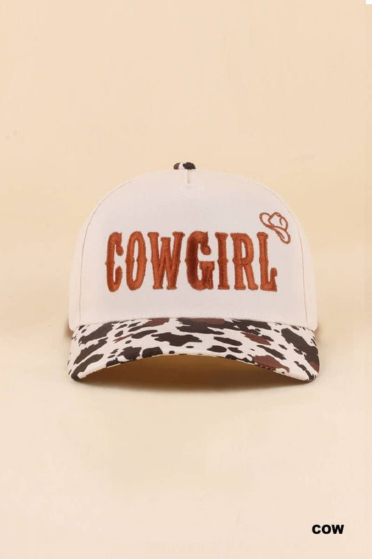 Cowgirl Two Tone Snapback Hat: COW / 1(ONE SIZE)