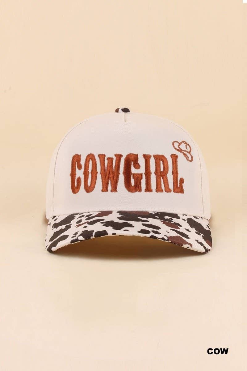 Cowgirl Two Tone Snapback Hat: CAMO / 1(ONE SIZE)