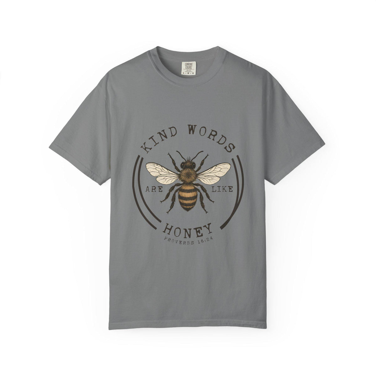 Kind Words Are Like Honey Bee T-Shirt | Bee Illustration, Inspirational Quote