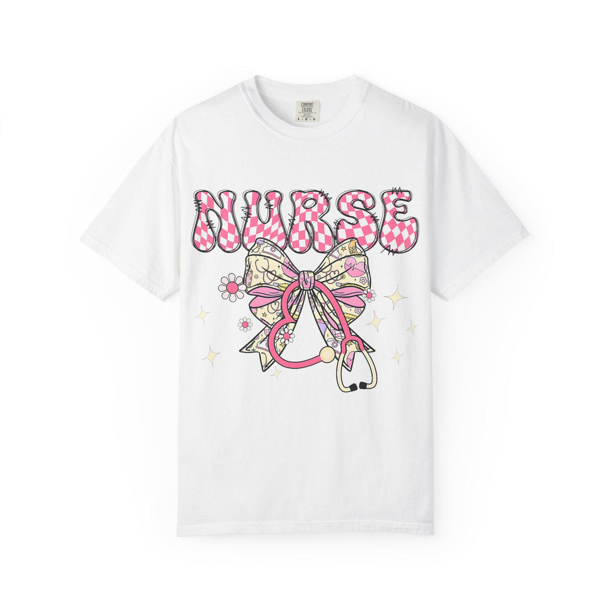 Floral Nurse Stethoscope T-Shirt | Nursing Tee