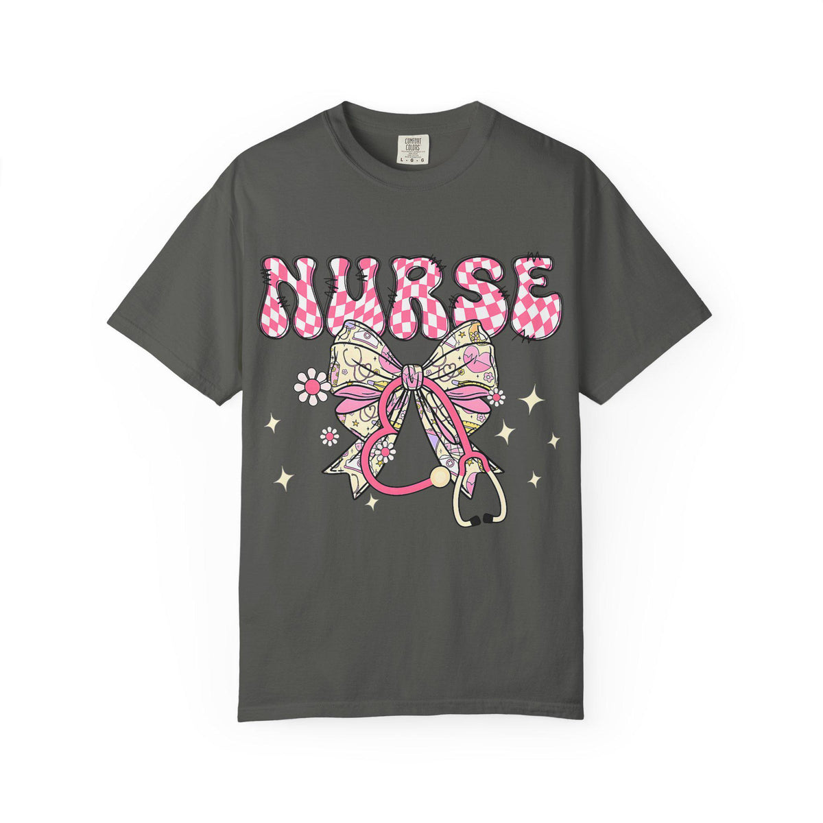 Floral Nurse Stethoscope T-Shirt | Nursing Tee