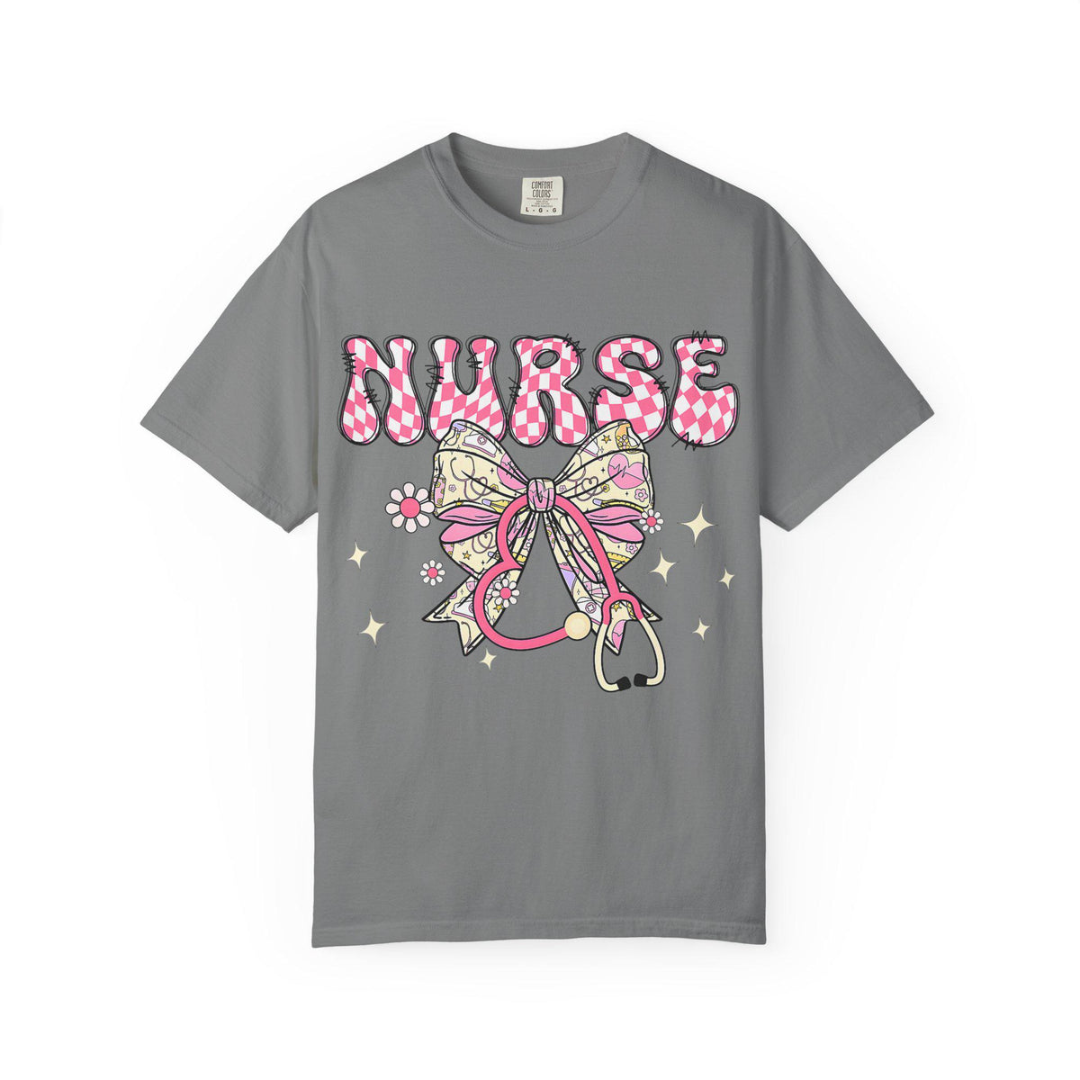 Floral Nurse Stethoscope T-Shirt | Nursing Tee