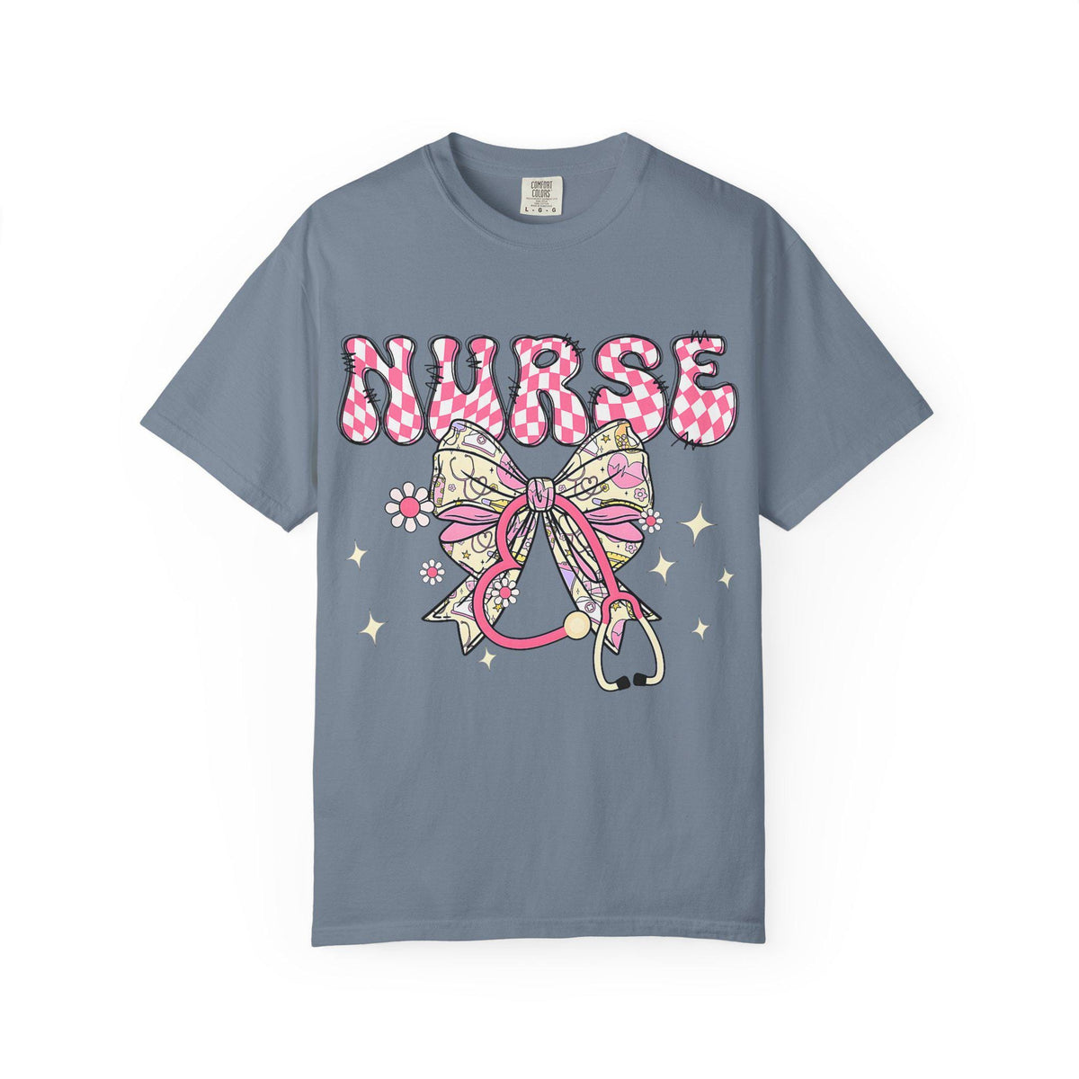 Floral Nurse Stethoscope T-Shirt | Nursing Tee