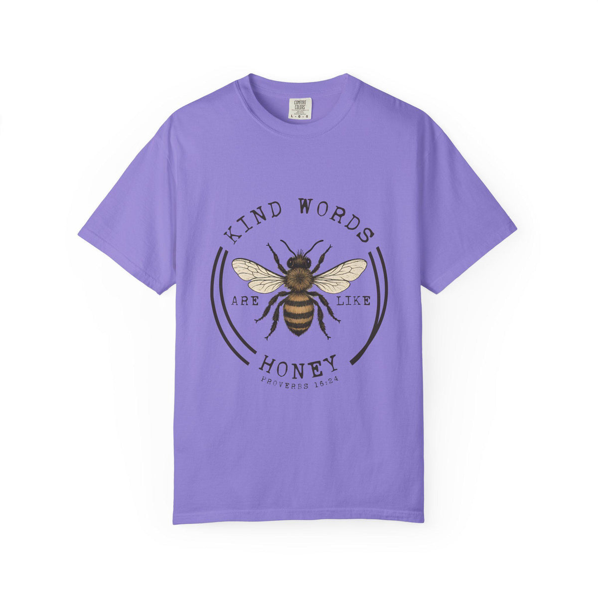 Kind Words Are Like Honey Bee T-Shirt | Bee Illustration, Inspirational Quote