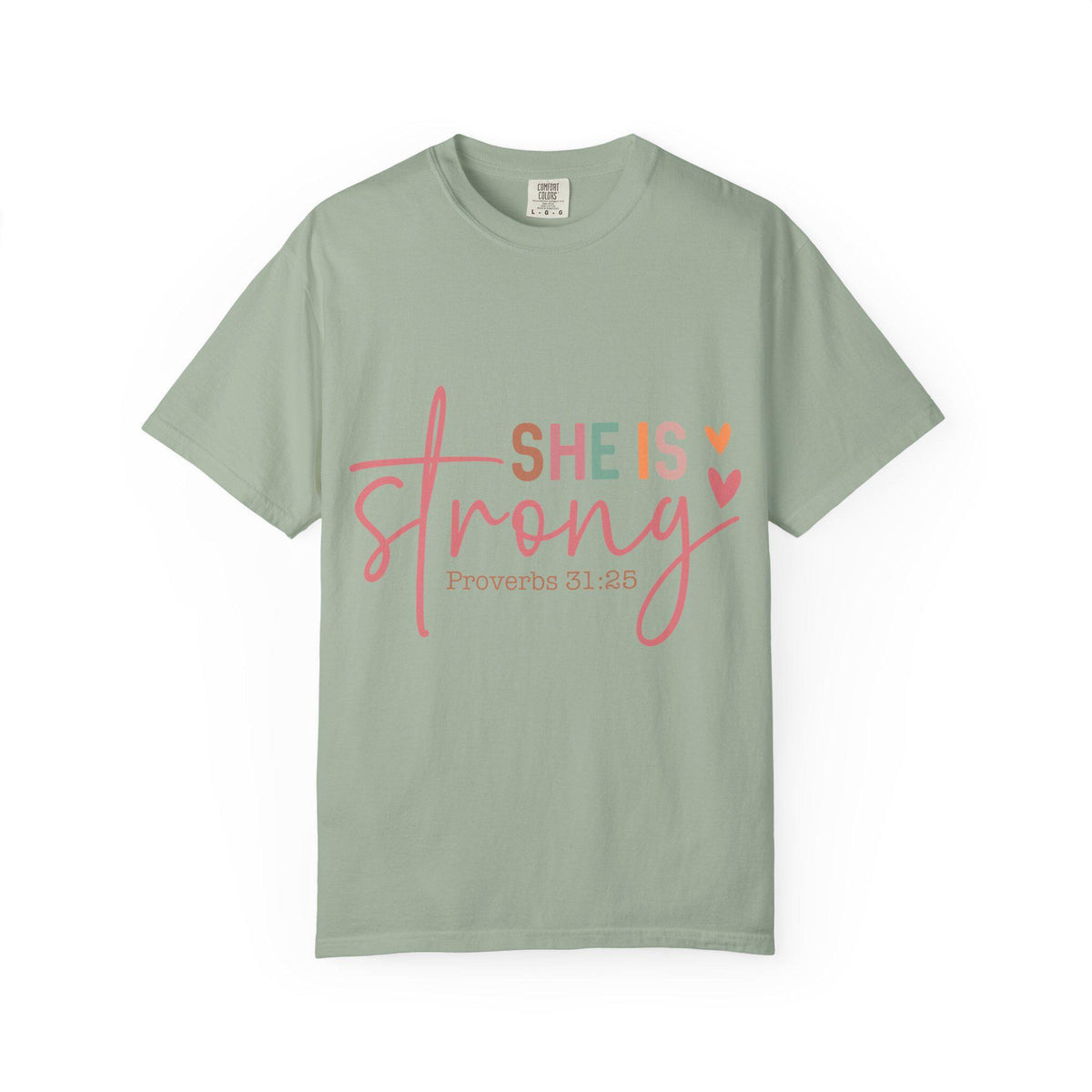 She Is Strong Proverbs 31:25 T-shirt | Christian Scripture Faith Tee