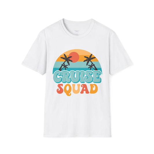 Cruise Squad T-Shirt | Retro Palm Sunset Beach Tee