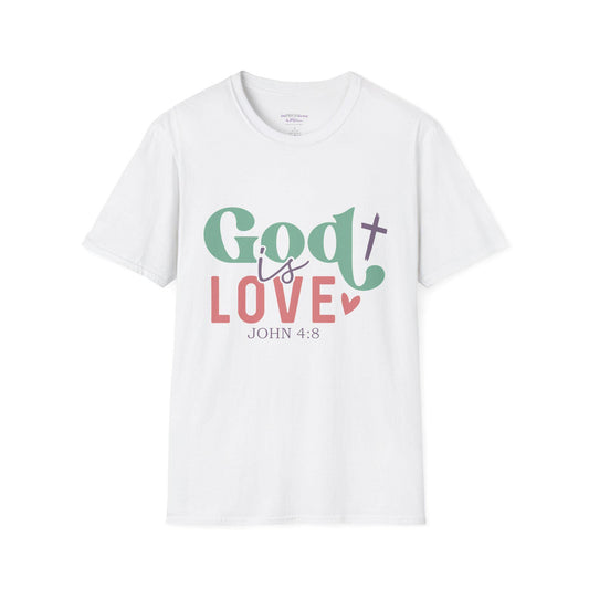 God is Love T-Shirt | John 4:8 Scripture Tee, Christian Faith Shirt