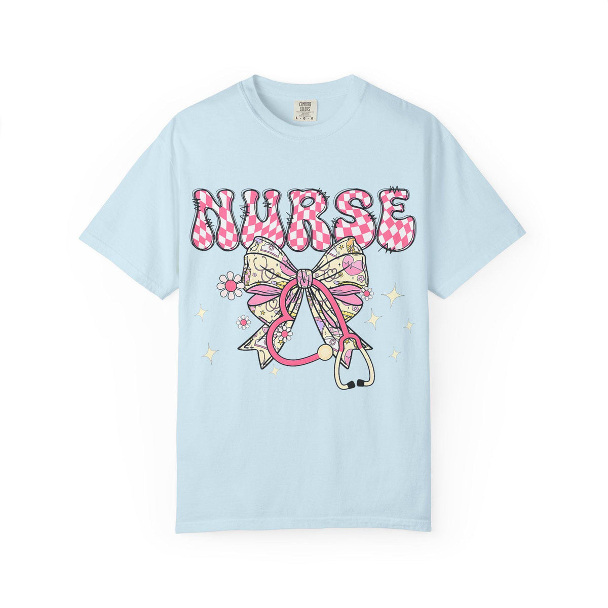 Floral Nurse Stethoscope T-Shirt | Nursing Tee