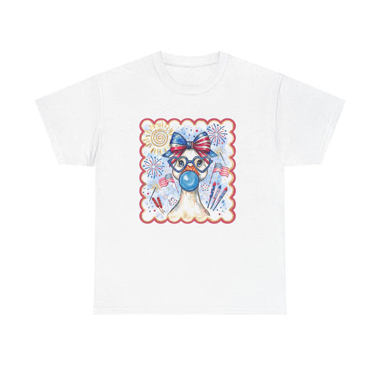 Patriotic Llama with Sunglasses Tee | 4th of July, Americana