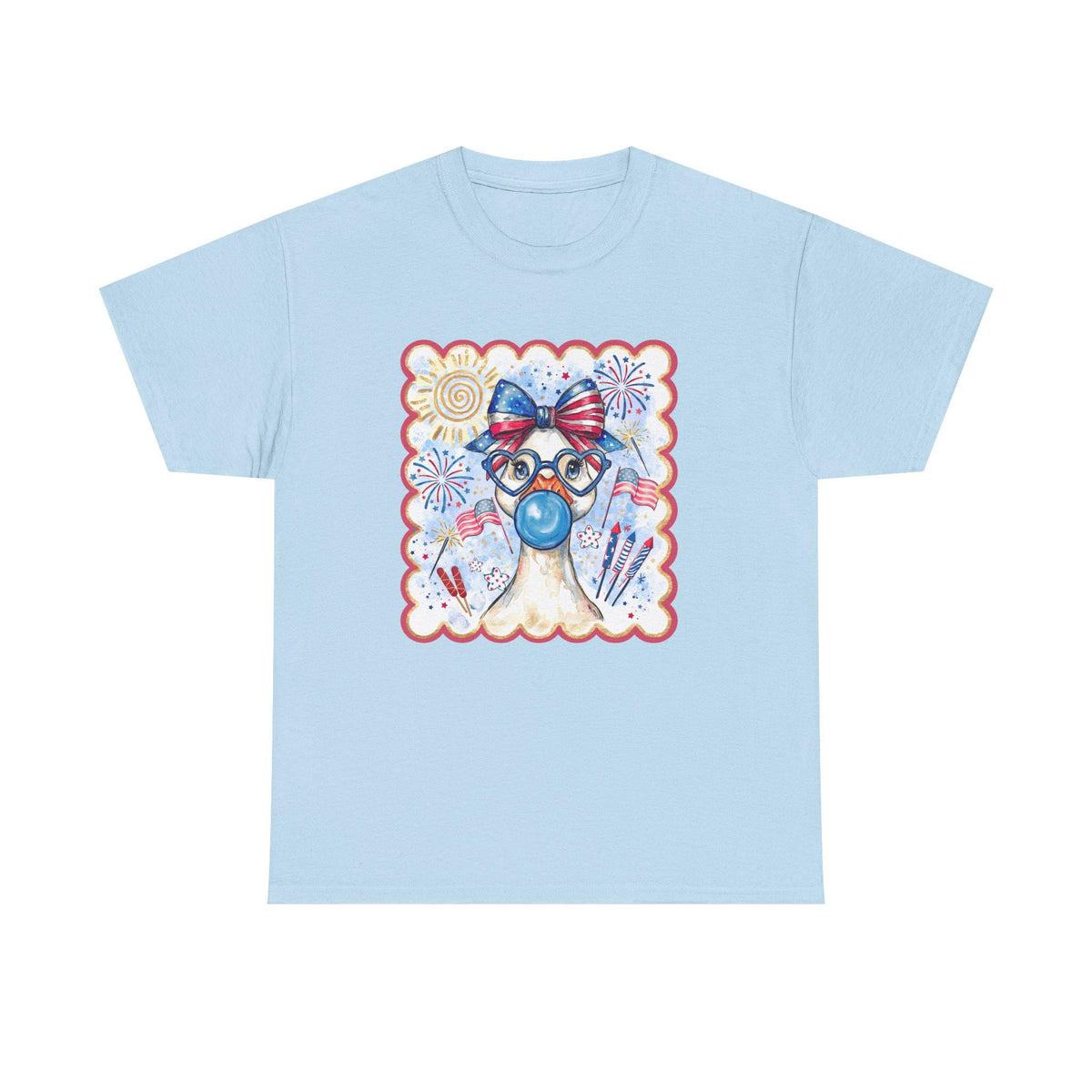 Patriotic Llama with Sunglasses Tee | 4th of July, Americana