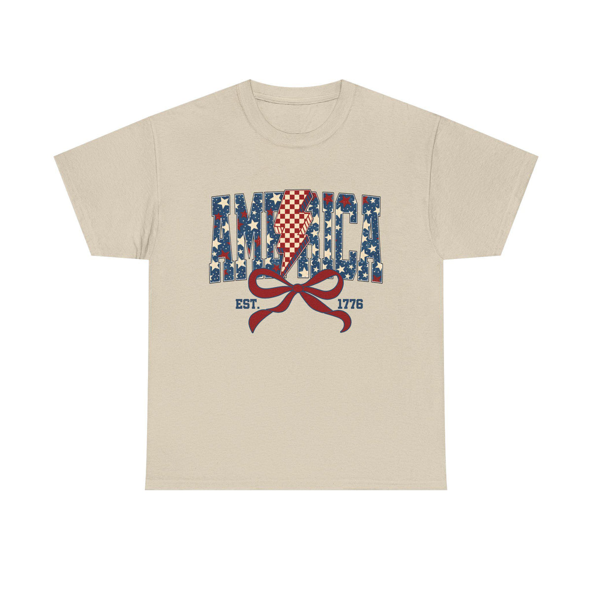 America flag ribbon Tee | EST. 1776 Patriotic shirt