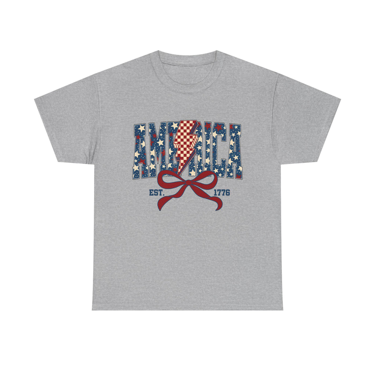 America flag ribbon Tee | EST. 1776 Patriotic shirt