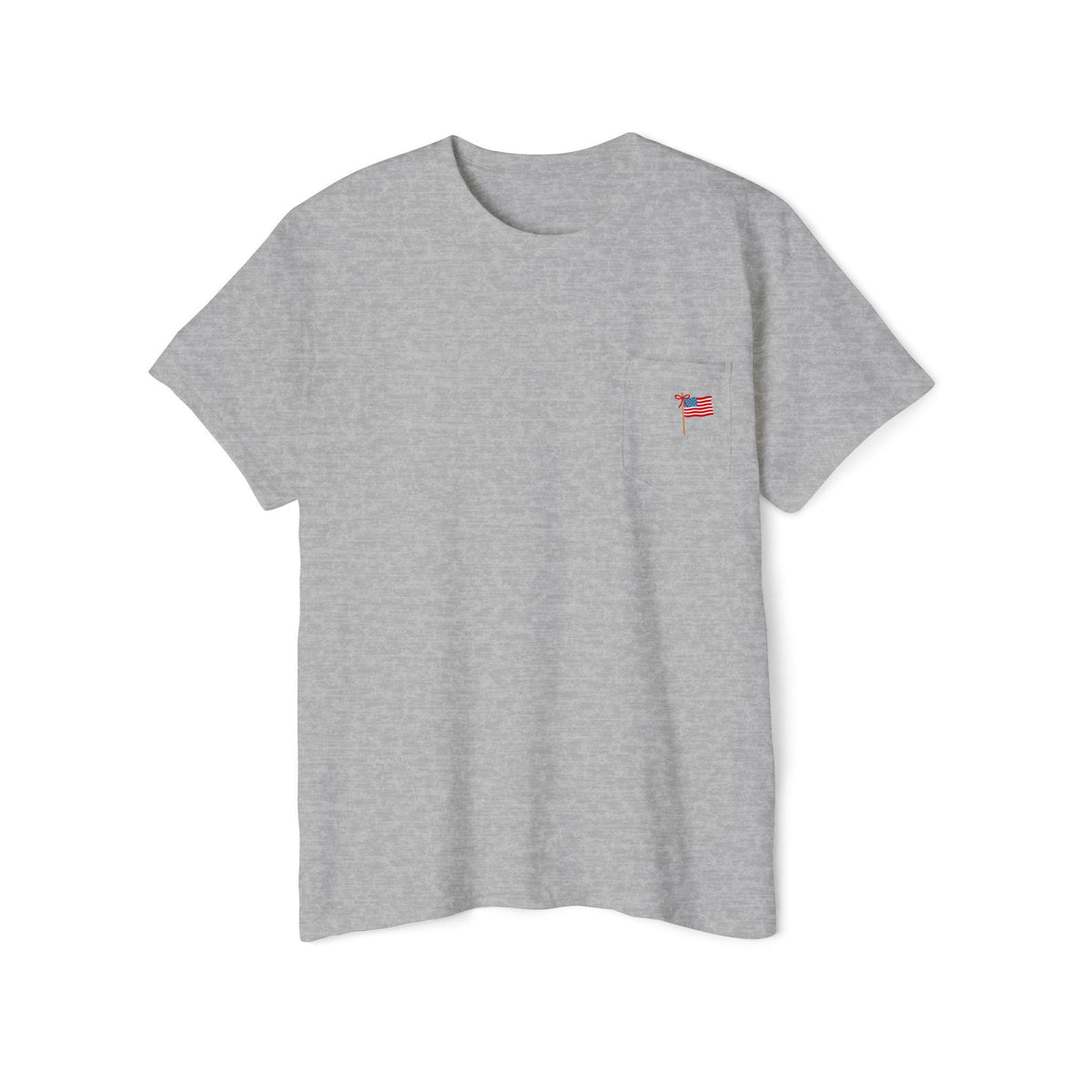 God Bless The USA Pocket Tee | Patriotic Flag Fourth of July Shirt