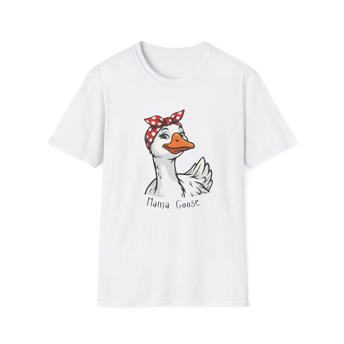 Mama Goose T-Shirt | Retro Bandana Goose Illustration Tee