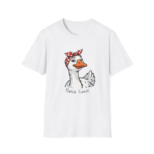 Mama Goose T-Shirt | Retro Bandana Goose Illustration Tee