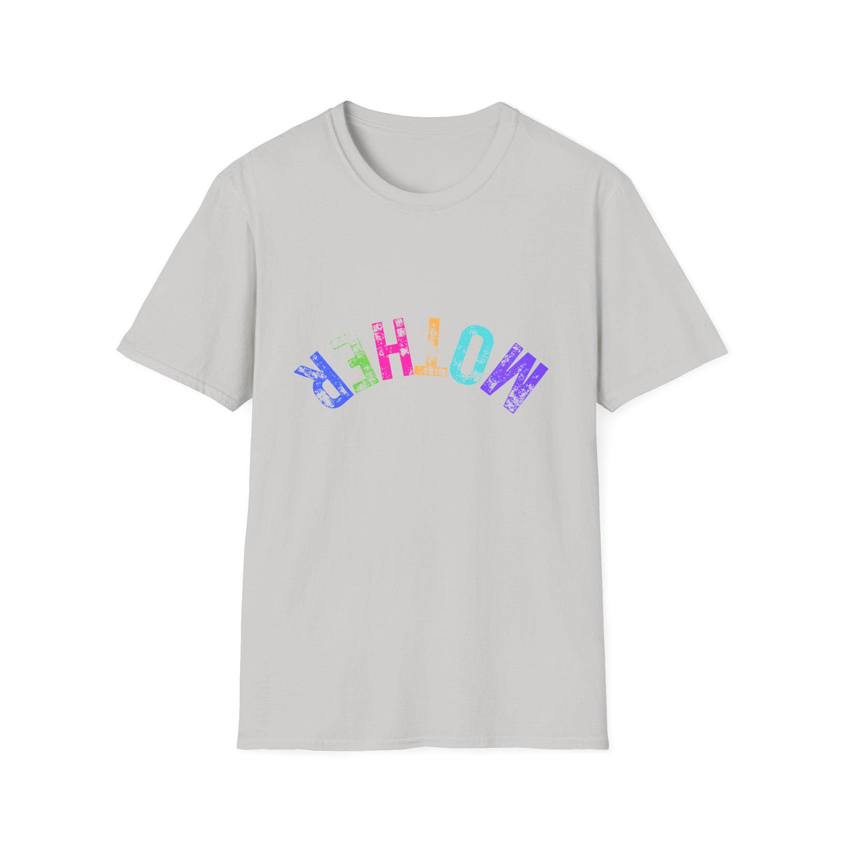 Mother rainbow tie dye letters T-Shirt | colorful mom tee