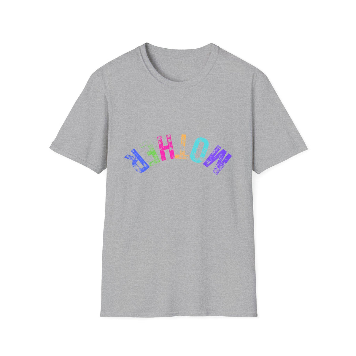 Mother rainbow tie dye letters T-Shirt | colorful mom tee