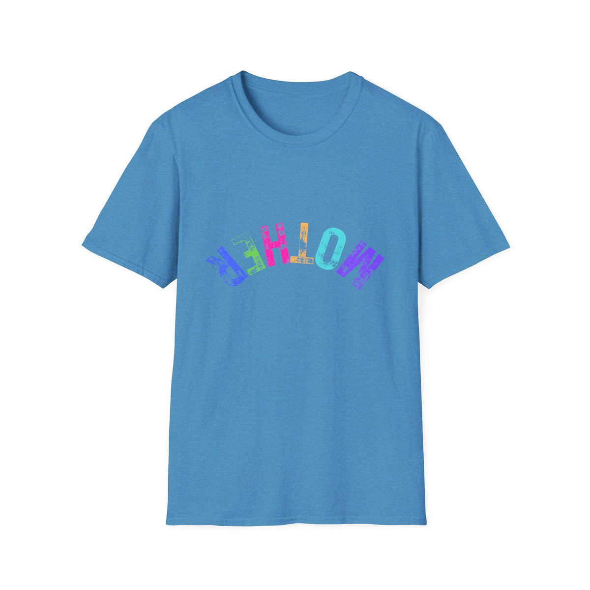 Mother rainbow tie dye letters T-Shirt | colorful mom tee