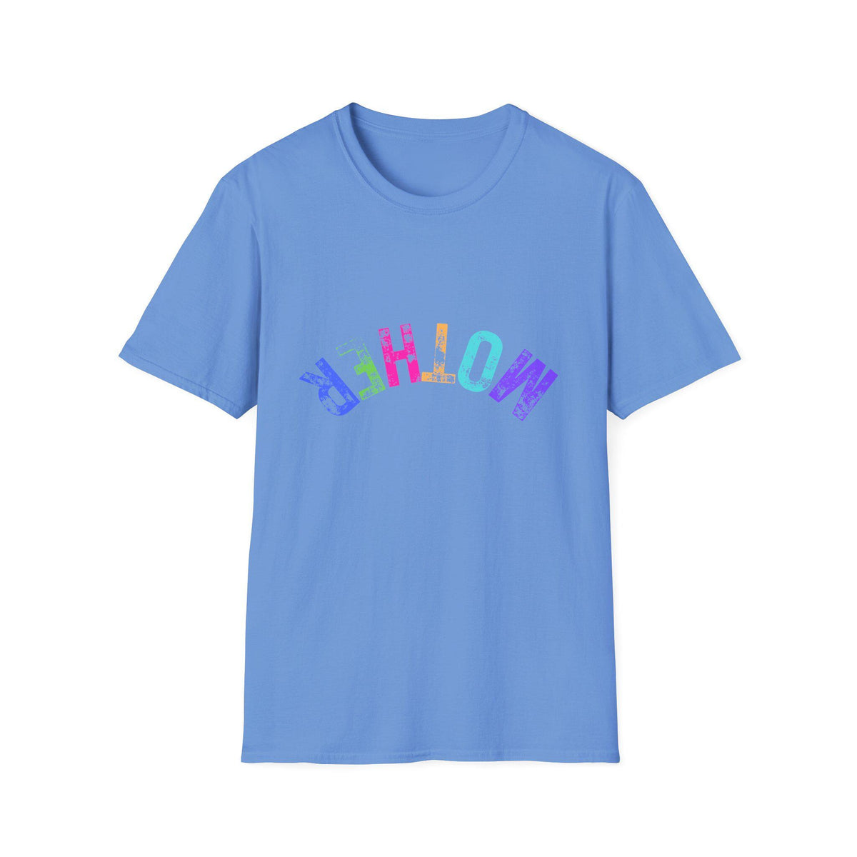 Mother rainbow tie dye letters T-Shirt | colorful mom tee