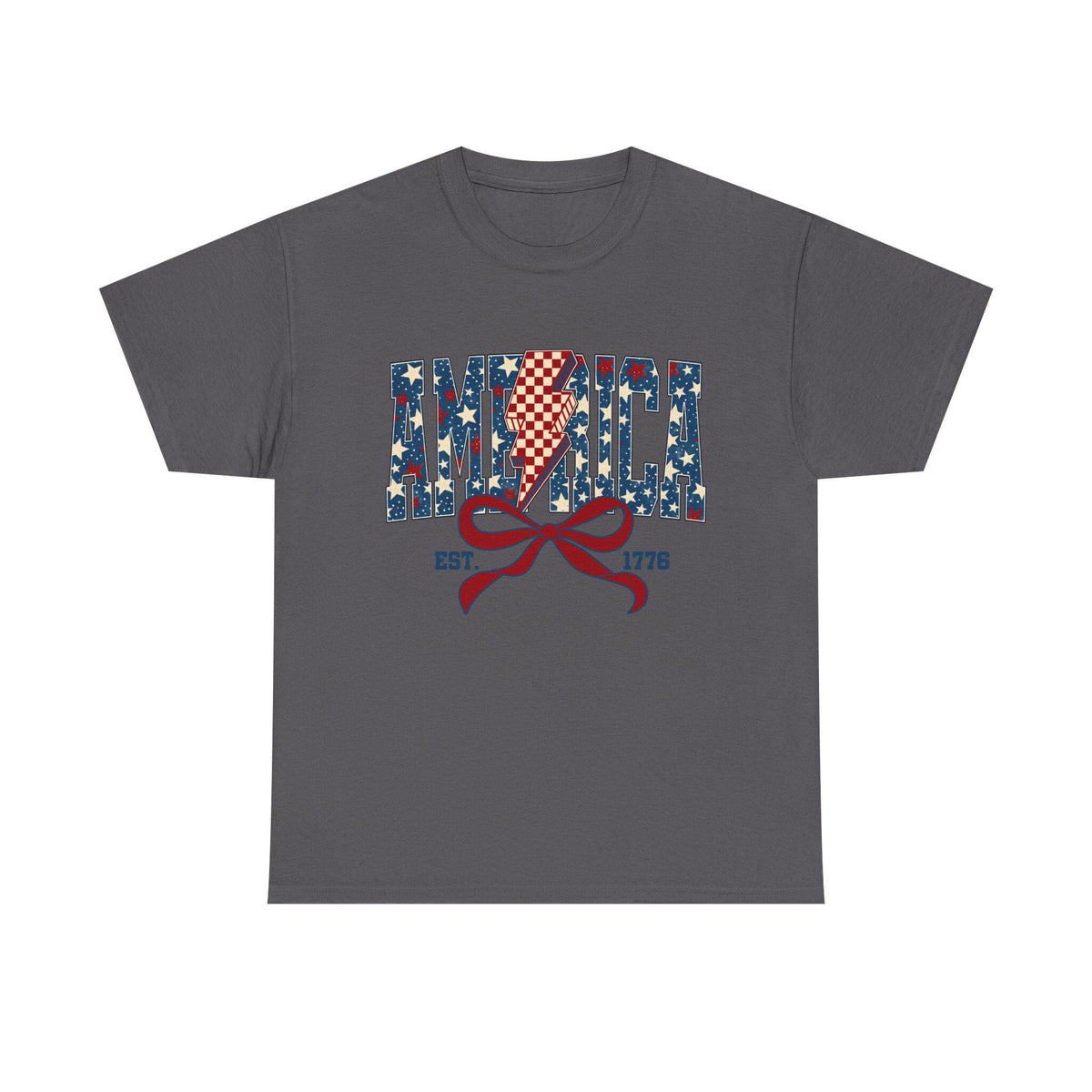 America flag ribbon Tee | EST. 1776 Patriotic shirt