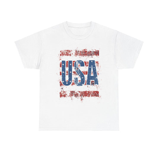 Distressed USA Flag Tee | Patriotic American Shirt